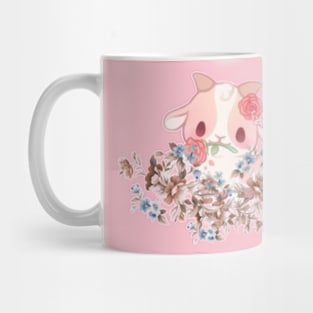 Design by Audrey, Goat and flowers Mug